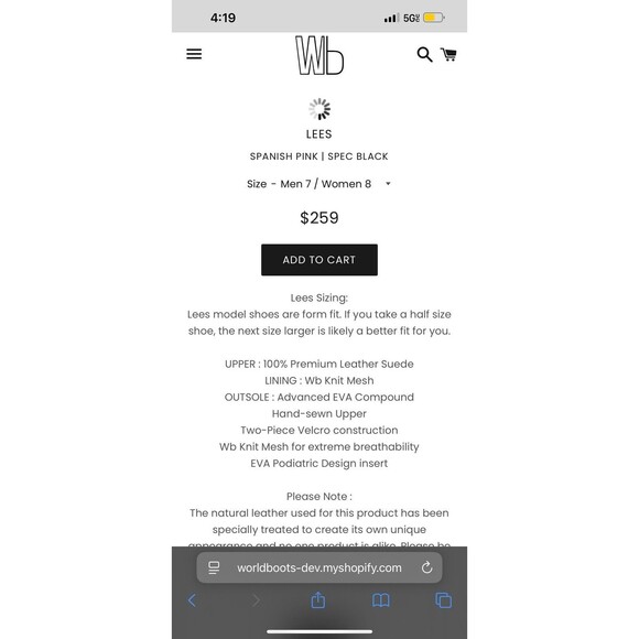 WORLD BOOTS Sz 7 Mens Chukka Moccasin Boots 100% Leather Suede Light Pink - Picture 6 of 16